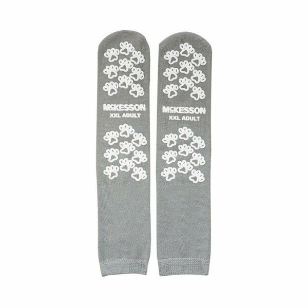 Mckesson Terries Adult Slipper Socks, 2X-Large, Gray, 96PK 40-3800-001